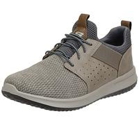 Skechers Delson- Camben, Scarpe da Ginnastica Uomo, Beige Mesh Synthetic Tpe, 49.5 EU