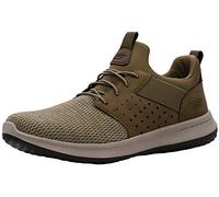 Skechers Delson-Camben - Sneaker da uomo dalla calzata classica, Cachi, 11 Wide