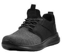 Skechers Delson-Camden - Sneaker da uomo con vestibilità classica, nero, 11 X-Wide
