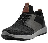 Skechers Delson-Camden - Sneaker da uomo con vestibilità classica, nero/grigio, 8 X-Wide