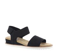 Skechers Desert Kiss-31440, Sandali con cinturino alla caviglia Donna, Nero, 35 EU