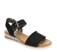 Skechers 113541, Sandali Donna, Nero e Bianco, 36.5 EU