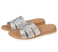 Skechers Desert Kiss Low-Peak Look Sandalo da Donna, Argento, 41 EU