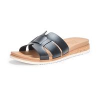 Skechers Desert Kiss Low-Peak Look Sandalo da donna, Nero/Bianco, 36.5 EU