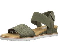 Skechers Desert Kiss, Sandali Donna, Olive Microfiber Suede/Gore Trim, 37 EU