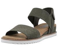 Skechers Desert Kiss, Sandali Donna, Olive Microfiber Suede/Gore Trim, 37 EU