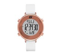 Skechers Women's Magnolia Quartz Metal and Silicone Digital Watch Color: Rose Gold, White (Model: SR6066)