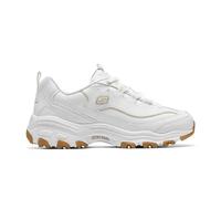 Skechers D'Lites Bianche Donna Sneaker Sportive Scarpe Air Cooled Memory Foam