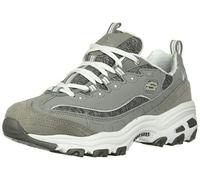 Skechers D'lites Biggest Fan, Sneaker Donna, Grigio Grigio Bianco, 37.5 EU
