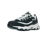 Skechers D'lites Biggest Fan, Sneaker Donna, Navy Trubuck White Mesh Carolina Blue Trim, 40 EU