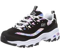 Skechers, D'Lites Biggest Fan Wide, Sneaker, Donna, Nero (Black 11949), 39 EU
