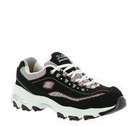 Skechers, D'Lites Biggest Fan Wide, Sneaker, Donna, Nero (Black/Pink), 42 EU