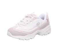 Skechers D'Lites Cold Days, Scarpe da Ginnastica Donna, Natural Suede/Duraleather/Silver Trim, 38 EU