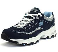 Skechers D'Lites Fresh Start 11860, Scarpe Donna, Multicolore (Navy/White), 38 EU