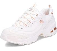Skechers D'Lites - Fresh Start, Scarpe Donna, White Rose Gold, 38 EU