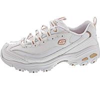 Skechers D'Lites - Fresh Start, Scarpe Donna, White Rose Gold, 38 EU