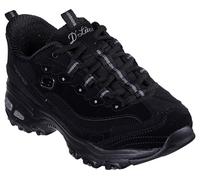 Skechers D'Lites Remix - Pantofole da donna a mani libere, Nero/nero, 7