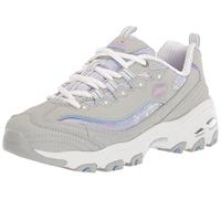 Skechers D'Lites-Splendid Journey Sneaker, Lgmt Grigio Chiaro Multicolore, 36 EU