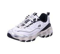 Skechers Sneaker bassa D'LITES Vintage Vision Donna Bianco Nero Argento Taglia 40