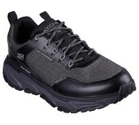 Skechers D'Lux Journey Defender Stitch, Scarpe da Escursionismo Uomo, Black Synthetic/Textile/Trim, 45.5 EU