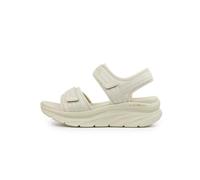 Skechers D'Lux Walker, 119823 Sandali Sportivi da Passeggio, Comfort con Doppia Fascia a Strappo (Beige, Sistema Taglie Calzature EU, Adulto, Donna, Numero, Media, 41)