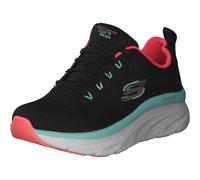 Skechers D'lux Walker - Fresh Finesse, Sneaker Donna, Bianco Black Mesh Mint Trim, 38.5 EU