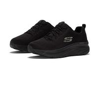 Skechers D'lux Walker - Fresh Finesse, Sneaker Donna, Nero Black Mesh Black Trim White, 41 EU