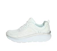 Skechers D'lux Walker Infinite Motion, Scarpe Da Ginnastica Donna, Bianca White Silver, 36.5 EU