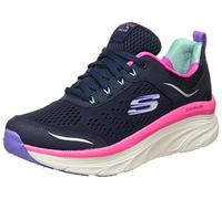 Skechers D'lux Walker Infinite Motion, Scarpe Da Ginnastica Donna, Multicolore Navy Silver Pink, 39.5 EU