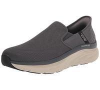 Skechers D'lux Walker Orford Slip-in, Mocassino Uomo, Grigio Scuro, 47.5 EU X-Larga