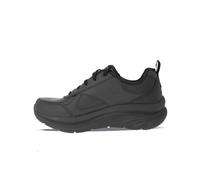 Skechers D'lux Walker - Timeless Path, Sneaker Donna, Nero Black Leather Trim, 38 EU