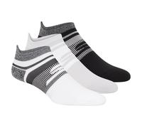 Skechers Donna 3 Pack Wouomo's Performance Low Cut Running Heel Tab Calze in Bianco/Grigio, Taglia Medio
