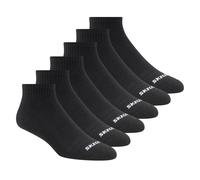 Skechers Donna 6 Pack Core Quarter Medium Calze in Nero, Taglia Medio