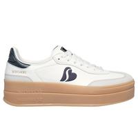 Skechers Donna Academy HI - Stacked Hearts Sneaker in Bianco/Nero, Taglia 40