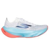 Skechers Donna Aero Tempo Sneaker in Bianco/Turchese, Taglia 38.5, Vegan, Hyper Burst
