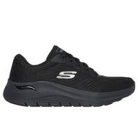 Skechers Arch Fit 2.0 Big League, Sneaker Basse Donna, Black Mesh Gunmetal Trim, 38 EU