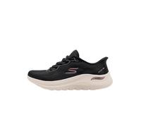 Skechers Donna Arch Fit 2.0 Bold Motion Scarpe da Allenamento, Black Mesh/Rose Gold Trim, 38 EU