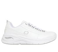 Skechers Donna Arch Fit 3.0 - Daily Icon Sneaker in Bianco/Argento, Taglia 36