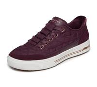 Skechers Donna Arch Fit Arcade Cuddle Steps Slip-in ALLENATRICE, Wine Nylon Duraleather Suede, 36 EU