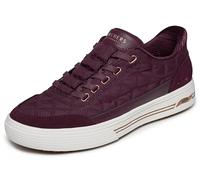 Skechers Arcade-Cuddle Steps - Sneaker da donna con lacci, vestibilità ad arco, vino, 37 EU
