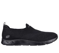 Skechers Arch Fit Refine Don't Go, Sneaker Donna, Black Heathered Knit, 37 EU