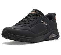 Skechers Donna Arch Fit Uno Slip-in ALLENATRICE, Black Durabuck Mesh, 38 EU