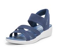 Skechers Sandali da donna Arya-Cooling Off Hands Free Slip-in con zeppa, Navy, 40 EU