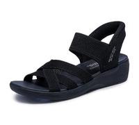 Skechers Donna Arya Cooling Off Slip-In ALLENATRICE, Black Knit, 36 EU