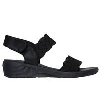 Skechers Arya-On The Rise, Sandali Donna, Nero, 38 EU