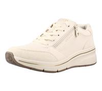 Skechers Donna Billion Flex Luxe Up Sneaker, Natural Duraleather Suede Mesh, 39.5 EU