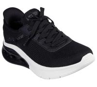 Skechers Donna Bobs Arc Waves 2.0 Now It Slip-In ALLENATRICE, Black Engineered Knit, 39.5 EU