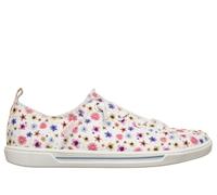 Skechers Donna BOBS B Cute 2.0 - Bloom'N Bliss Sneaker in Bianco/Multicolore, Taglia 36, Vegan, Lavabile in lavatrice