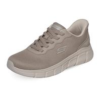Skechers Donna Bobs B Flex Flex Lucy Scarpe da Allenamento, Taupe Mesh, 39 EU