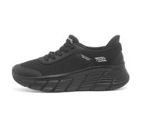 Skechers Donna Bobs B Flex Hi Linear Force Scarpe da Allenamento, Black Mesh, 41 EU